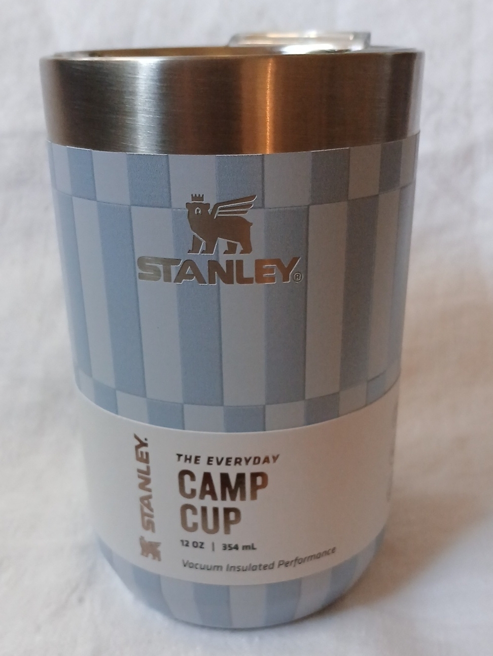 Stanley The Everyday Camp Cup Linen Blue Tile 12 oz New - Picture 1 of 8